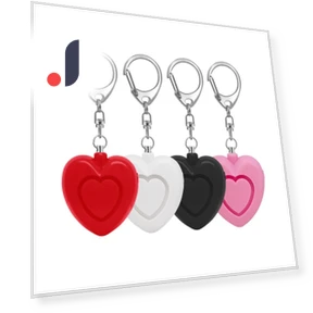Heart-Shaped Alarm Keychain — Escape Tools, AI Supermarket