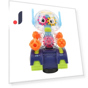 Kids Robot Toy with Colorful Light and Music Wheels — Interactive Learning Devices, ZuiyouHome2