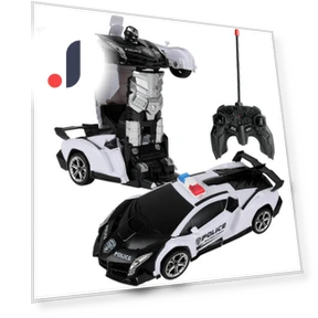 Remote Control Police Car — Interactive Figures & Robots, RC-HCQL