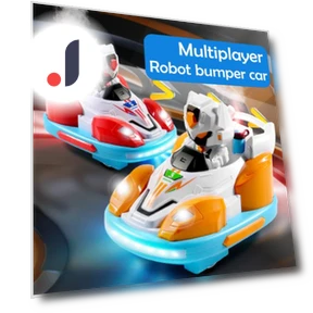 Remote Control Toy Cars Set with Light Spray and Music Battle — Interactive Figures & Robots, Play with You