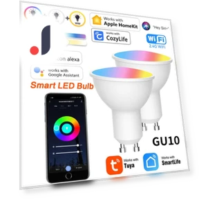 Smart Bulb GU10 Dimmable Lamp RGBCW LED Light — LED, Super Dream Home