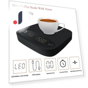 Smart Drip Coffee Scale with Timer — Weight Management Tools, Vinde Home