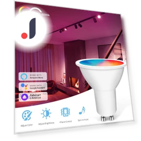 Smart LED Bulbs WiFi GU10 RGB CW WW — LED, Lntelligent Living Hall