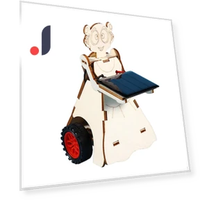 Solar-Powered Food Delivery Toy Robot — Solar Power, Handy Hobbies