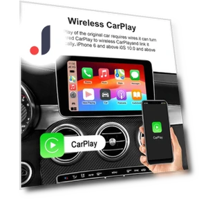 Wireless CarPlay Android Auto Adapter — Stereo Receivers, JOHO