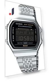Digital Watch Mobile Link Bluetooth Equipped Step Tracker — Wearable Accessories, Casio
