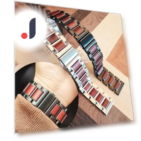 High-grade Steel Wood Watch Band — Watch Accessories, Miyo Life