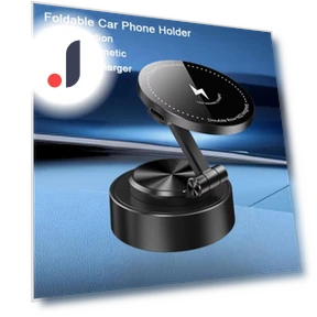 Magnetic Vacuum Adsorption Car Mount with Wireless Charger — Dashboard Installation Kits, Meiteai-All