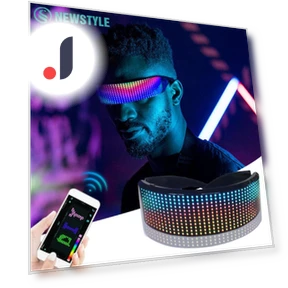 RGB LED Bluetooth Glasses — Smart Glasses, Modern Home Furnishing