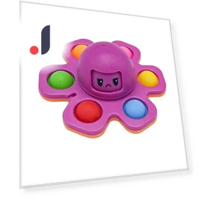 Rotating Octopus Toy with Expressions — Blocks, Toys-Glory Fourall