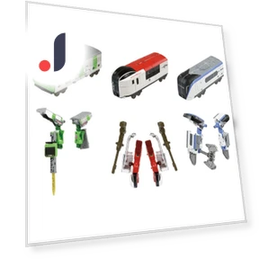 Shinkansen Transformation Robot Shinkalion Z Zairiner Set — Playsets, Tomy