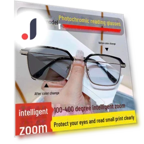 Smart Reading Glasses with Color-Changing Half-Frame — Smart Glasses, AI Supermarket
