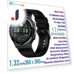 Smart Watch with ECG, PPG, Blood Pressure Monitor — Smartwatches, Tiktop2