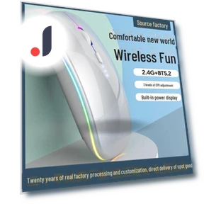 Ultra-thin Silent Dual-mode Optical Bluetooth Mouse with Power Display — Mouse Pads, Computer boost