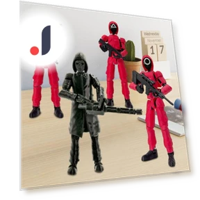 3D Printed Robot Figure with Movable Joints — Figure, Play with You