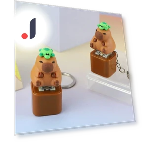 Capybara Fidget Keychain Keyboard — Stress Relievers, Caracce