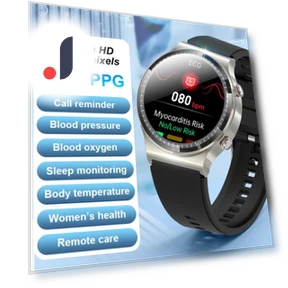 ECG 24H Heart Rate Blood Pressure Blood Oxygen Health Monitoring Smartwatch — Smartwatches, SACOSDING