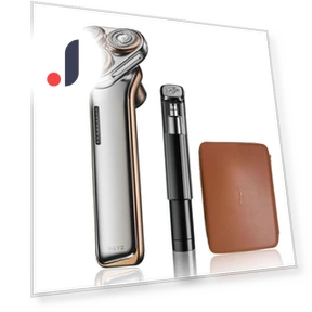 Electric Rotating Shaver — Nose & Ear Trimmers, Power Hub