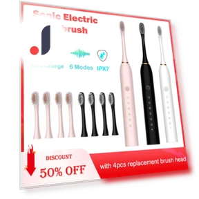 Electric Toothbrush with Smart Timing — Electric Toothbrush Heads, Versatile glasses