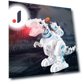 Electric Walking Dinosaur - Fire-Breathing Robot T-Rex and Triceratops — Fossils, Toys Space