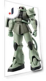 Mobile Suit Gundam Zaku Painted Movable Figure — Dolls & Figures, TAMASHII NATIONS