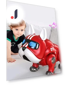 Musical Robot Dog Toy with Movable Head and Limbs — Interactive Animal Companions, HOME-Auto-001