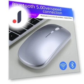 Rechargeable Dual-Mode Wireless Bluetooth Mouse — Mouse Pads, Computer boost