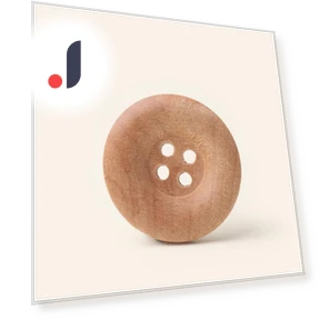 Round Wooden Smart Buttons — Buttons, Arts & Hobbies