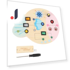 Sensory Board with Switch LED Lights — Infant & Early Childhood Playthings, ZY-Animal-N