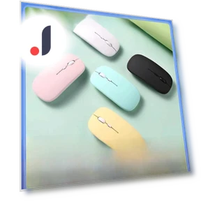 Silent Rechargeable 2.4G Wireless Bluetooth Mouse with Cartoon Pattern — Mouse Pads, Computer boost