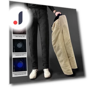 Smart Cotton Pants with Electric Heating and Sheepskin — Insulated, Got Now