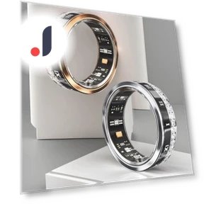 Titanium Smart Ring V2 with Diamonds — Smart Rings, Smarter than future