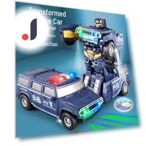 Transforming Police Car Robot Toy — Toy Vehicles, Shoes Arena