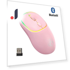 Bluetooth RGB Rechargeable Ergonomic Silent Optical Mouse — Computer Mice, Essager Electronic