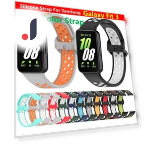 Breathable Two-Tone Silicone Strap — Fitness Bands, lucky001