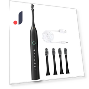 Electric Toothbrush with 4 Brush Heads — Electric Toothbrush Heads, Refreshing Home