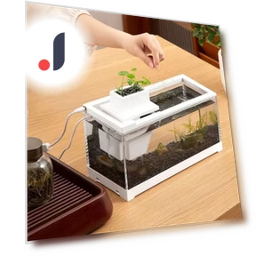 LED Illuminated Aquarium Fish Tank with Water Pump — Lights, Zhongqin