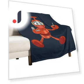 Little Robot Character Blanket — Wearable