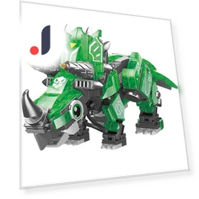 Mini Block Dinosaur Robot Tricera — Interactive Animal Companions, Board M Factory