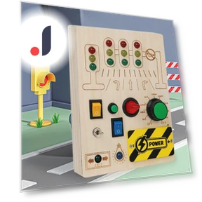 Montessori Busy Board with LED Lighting — Infant & Early Childhood Playthings, baby and kids