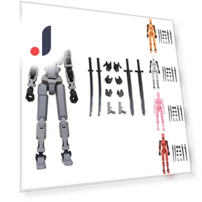 Multi-Joint Mobile Robot 3D Printed Model — Display Stands, Blackrose