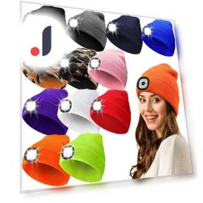 Rechargeable Knitted Beanie with LED Lighting — Beanies, Smart Mouse