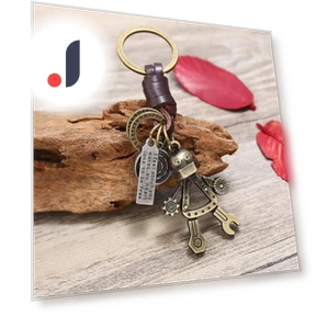 Retro Style Miniature Robot Keychain — Keychains & Keyrings, Shoesmith