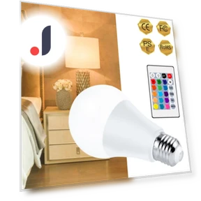 RGB LED Bulb with Remote Control — LED, Refreshing Home
