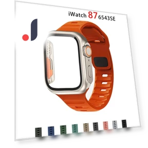 Silicone Band with Protective Case — Smartwatch Accessories, Huaqiang Technology