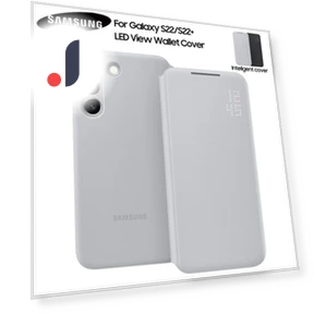 Smart LED View Wallet Flip Cover — Phone Accessories, Samsung
