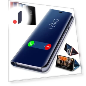 Smart Mirror Flip Book Case — Phone Accessories, Fundas