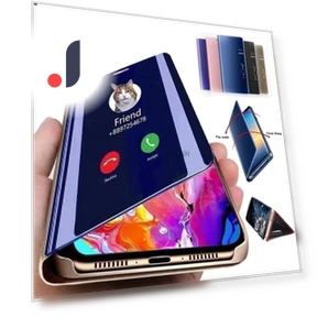 Smart Mirror Folding Phone Case — Screen Protectors, case-A1