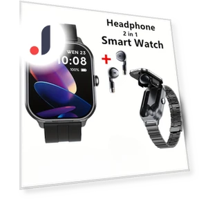 Smart Watch and Bluetooth Headphones Combo — Wearable Accessories, ZJM Mall