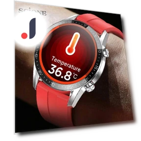 Smart Watch with Thermometer ECG Blood Pressure Monitor — Smartwatches, SCIONE